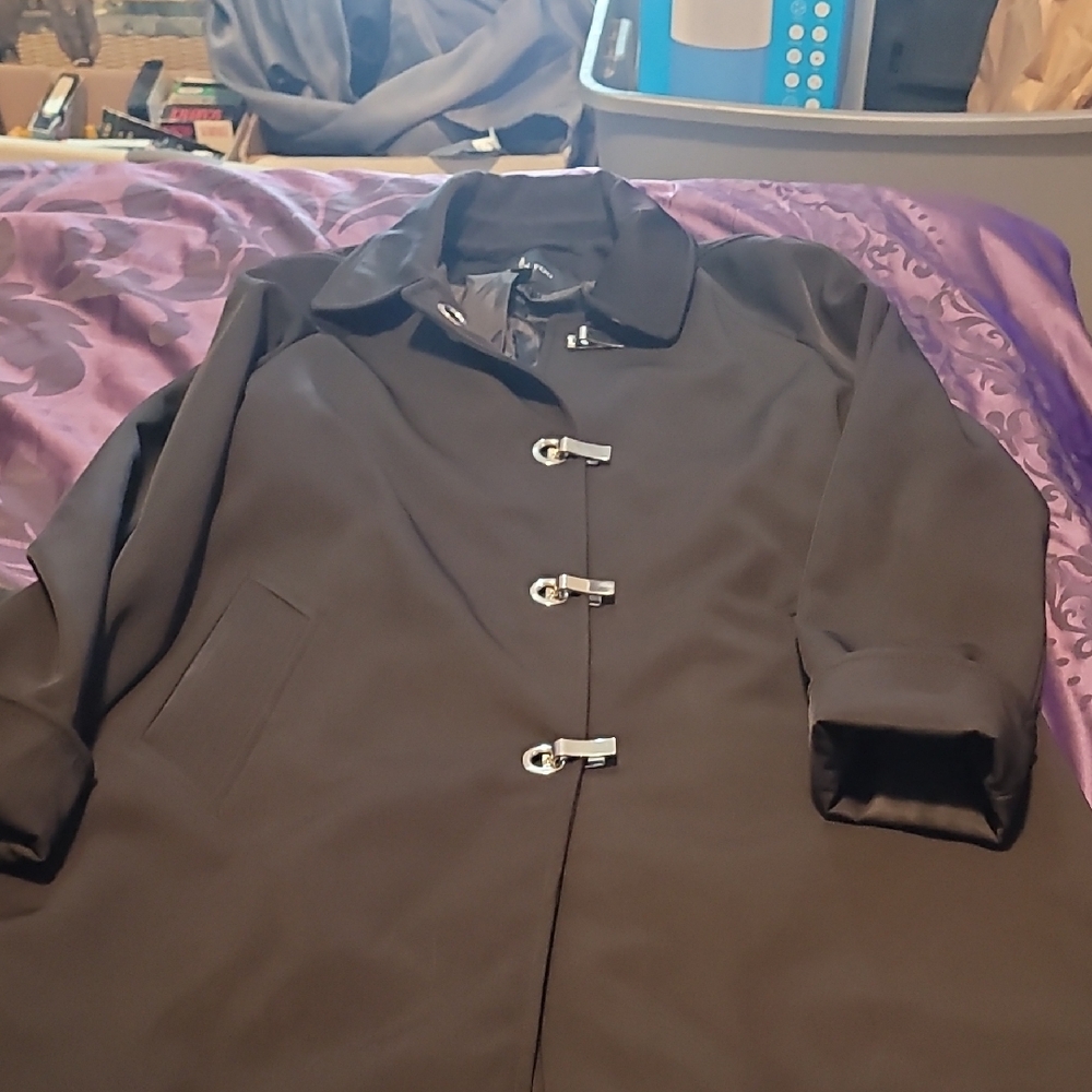 London Fog Black Trench Coat